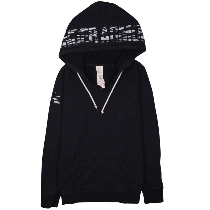 Under Armour Womens Black Pullover Hoodie Size L ColdGear Fleece