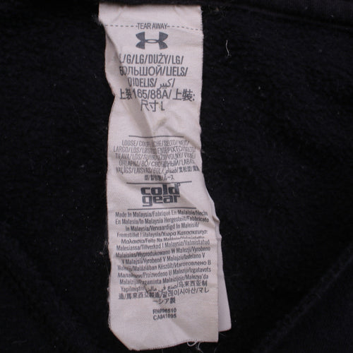 Under Armour Womens Black Pullover Hoodie Size L ColdGear Fleece