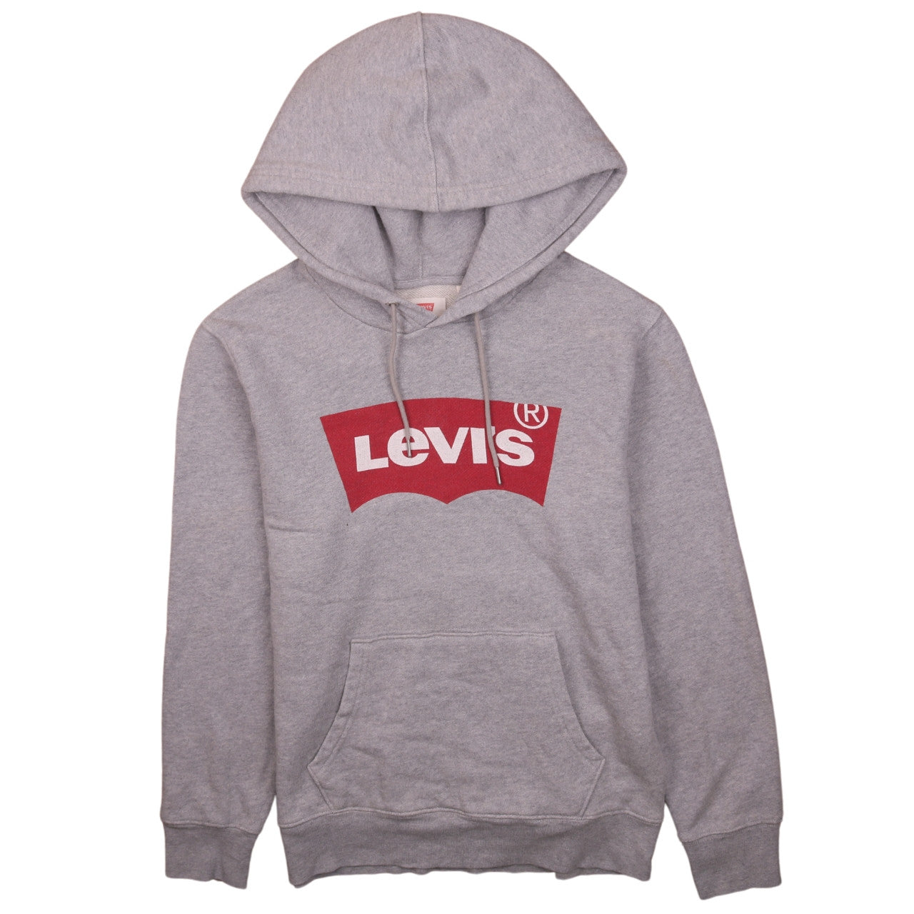 Levi's Men's Grey Pullover Hoodie XS Regular Fit Logo Sweatshirt