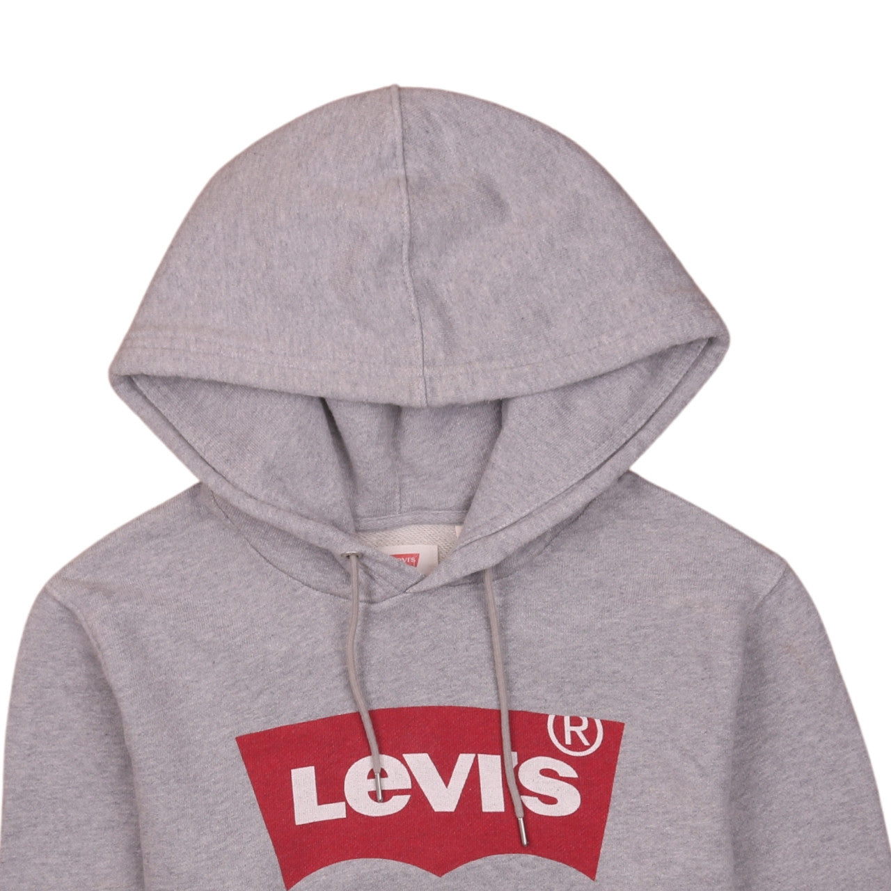 Levi's Men's Grey Pullover Hoodie XS Regular Fit Logo Sweatshirt