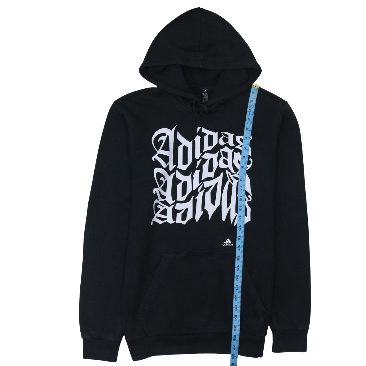 Adidas Men's Black Pullover Hoodie Small Graphic Print Sportswear