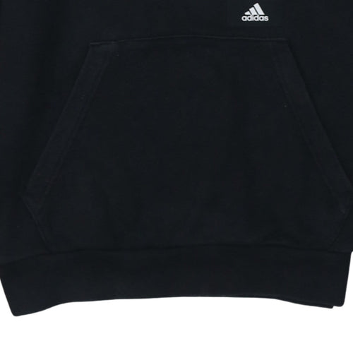 Adidas Men's Black Pullover Hoodie Small Graphic Print Sportswear