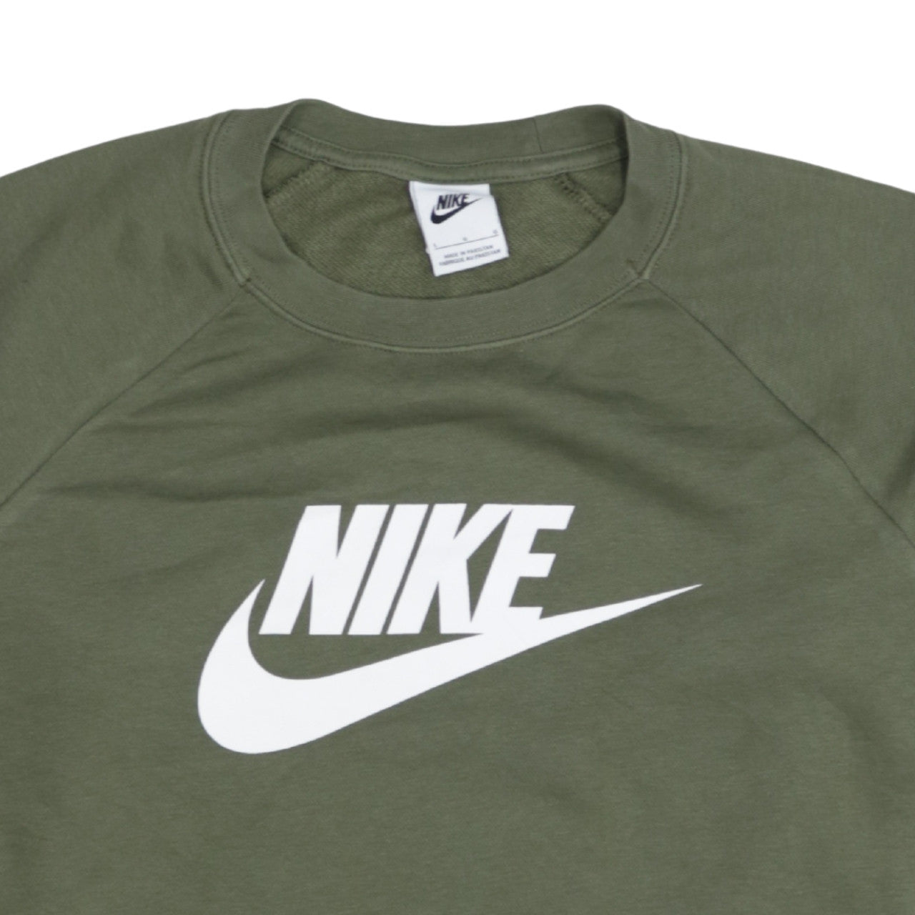 Nike Women’s Green Crew Neck Logo Pullover Sweatshirt L