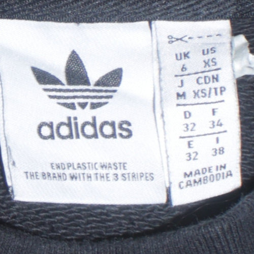 Adidas Women's Black XS Crew Neck Pullover Sweatshirt