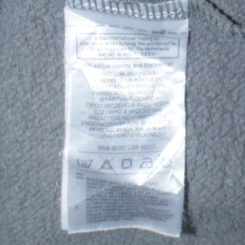Adidas Men's Grey Full Zip Hoodie Medium Sports Fleece