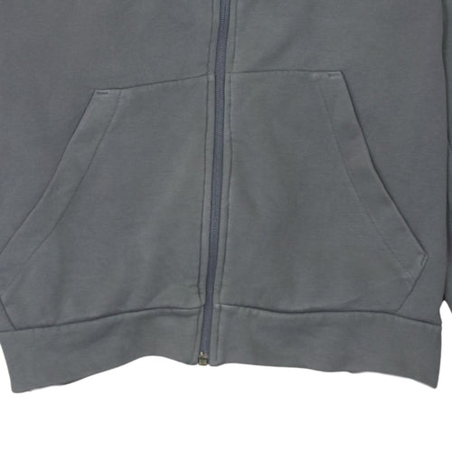 Adidas Men's Grey Full Zip Hoodie Medium Sports Fleece