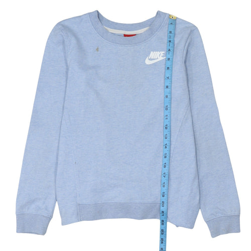 Nike Women's Blue Long Sleeve Basic Crew Neck Sweatshirt XS