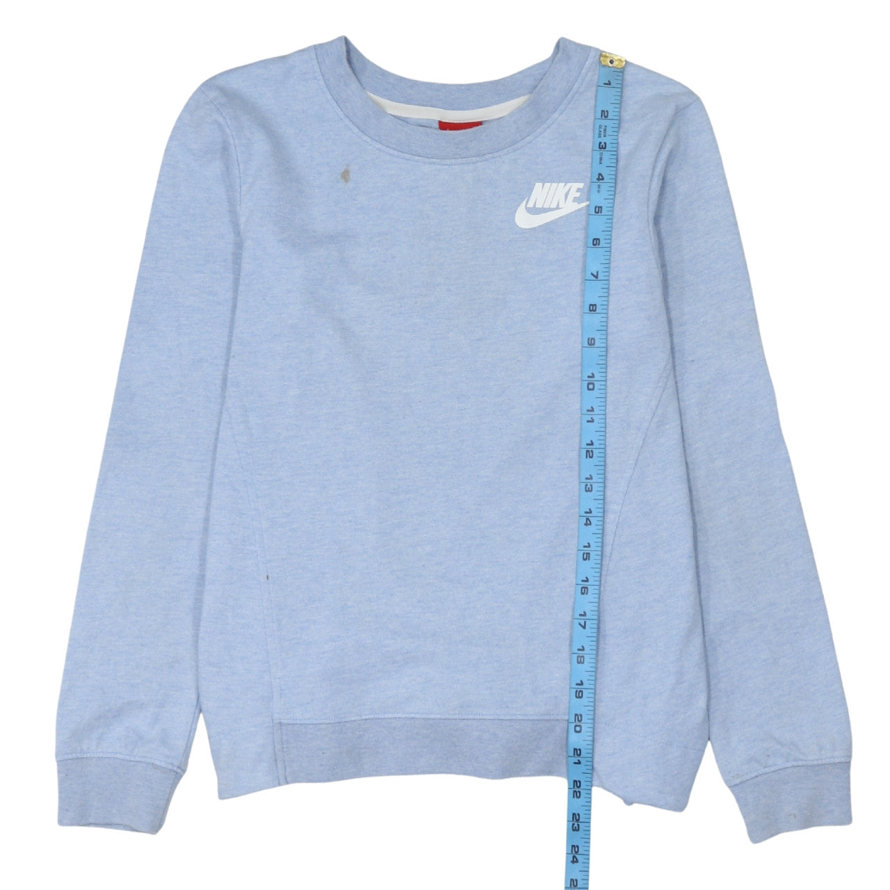 Nike Women's Blue Long Sleeve Basic Crew Neck Sweatshirt XS