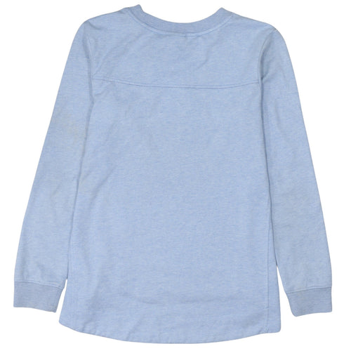 Nike Women's Blue Long Sleeve Basic Crew Neck Sweatshirt XS