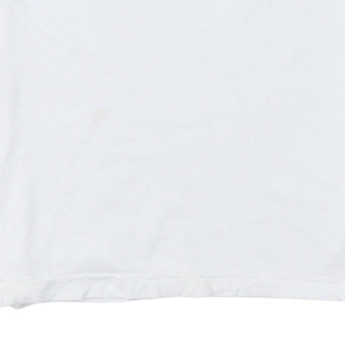 Armani Jeans Men's White XS Crew Neck Cotton T-Shirt