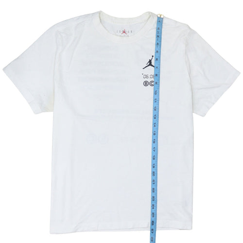 Nike Jordan Men's White 2XL Graphic Sports Crew Neck T-Shirt