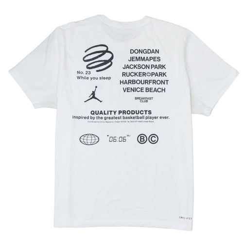 Nike Jordan Men's White 2XL Graphic Sports Crew Neck T-Shirt