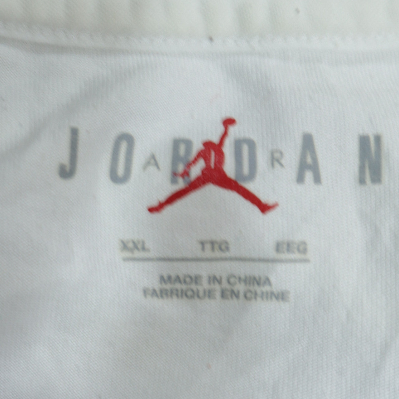 Nike Jordan Men's White 2XL Graphic Sports Crew Neck T-Shirt