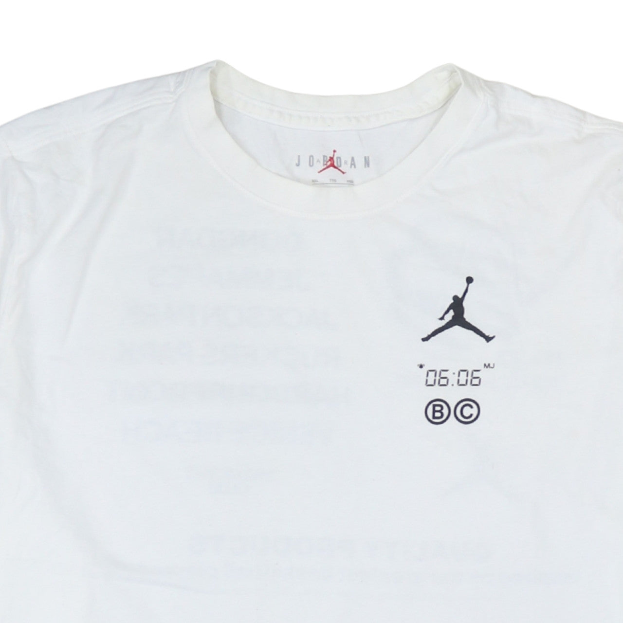 Nike Jordan Men's White 2XL Graphic Sports Crew Neck T-Shirt