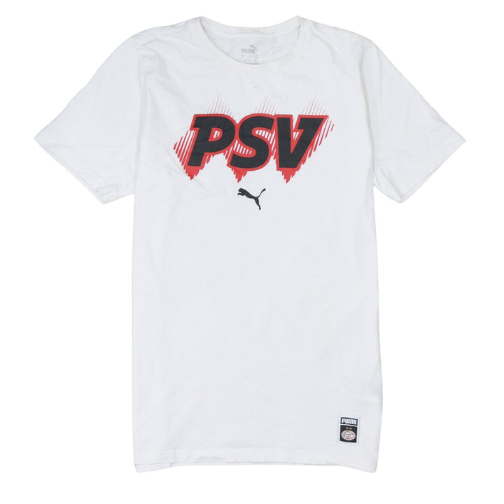 Puma Men’s White PSV Graphic Print Short Sleeve T-Shirt Size S