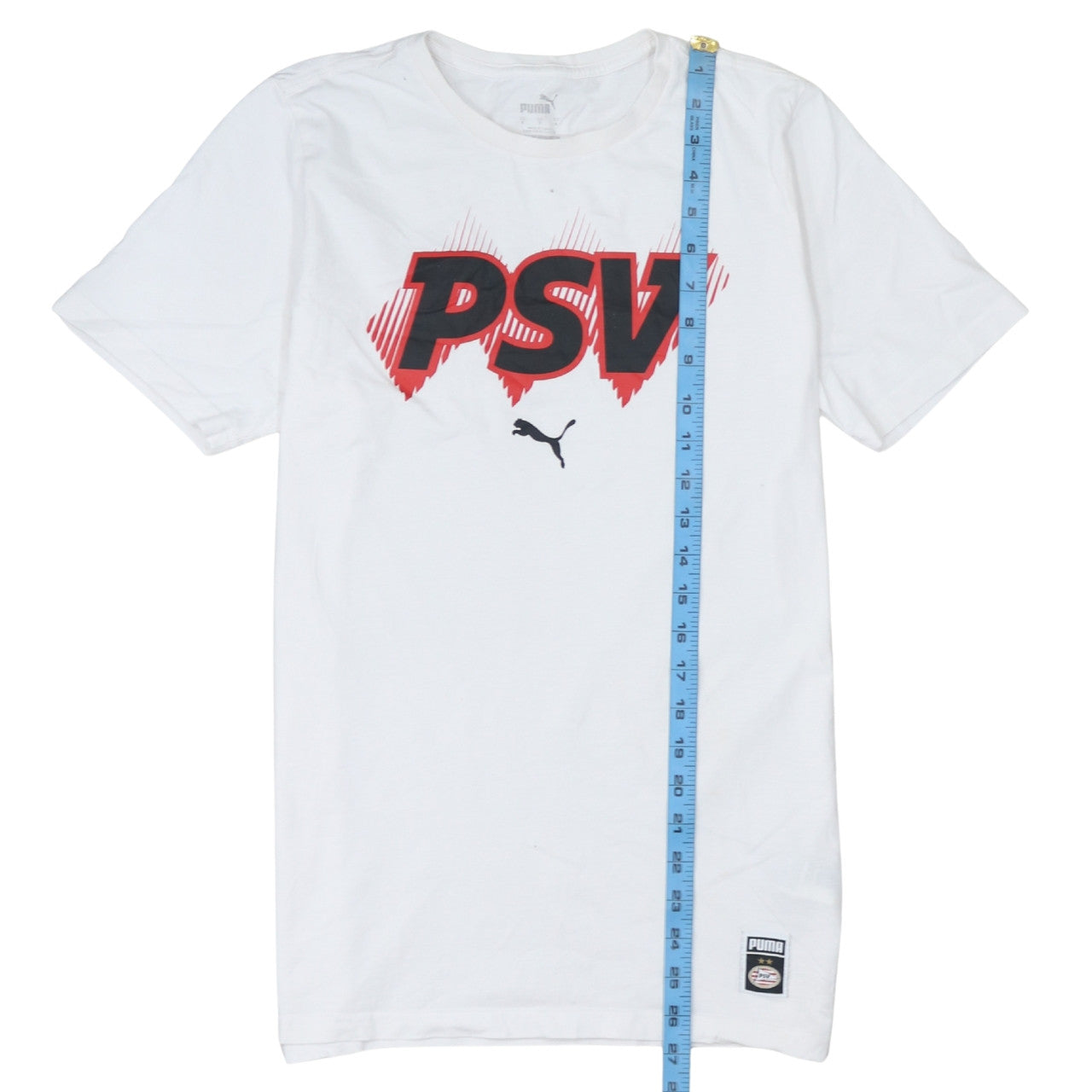 Puma Men’s White PSV Graphic Print Short Sleeve T-Shirt Size S