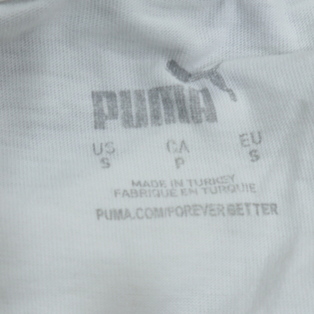 Puma Men’s White PSV Graphic Print Short Sleeve T-Shirt Size S