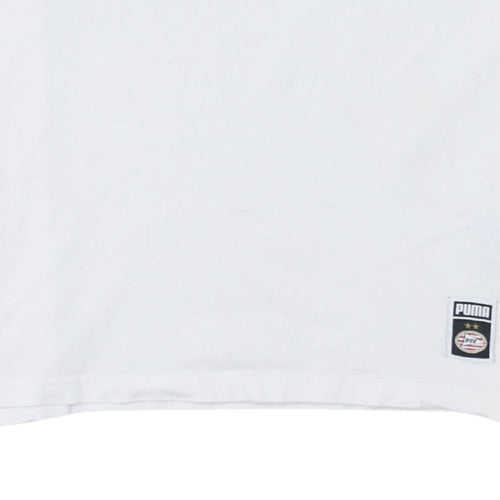 Puma Men’s White PSV Graphic Print Short Sleeve T-Shirt Size S