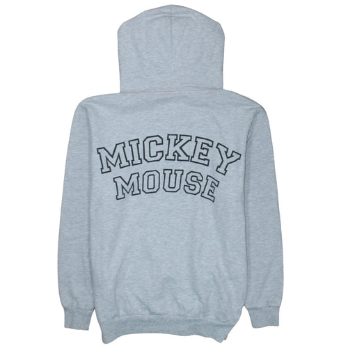 Disney Women Grey Full Zip Hoodie Size 14 Mickey Mouse 1928 Graphic
