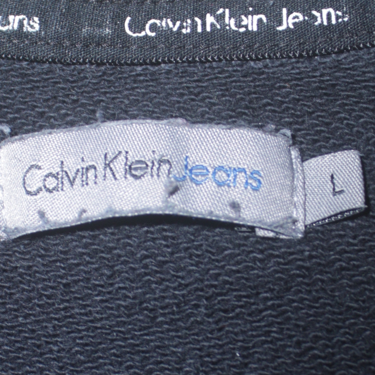 Calvin Klein Jeans Womens Black L Pullover Sweatshirt