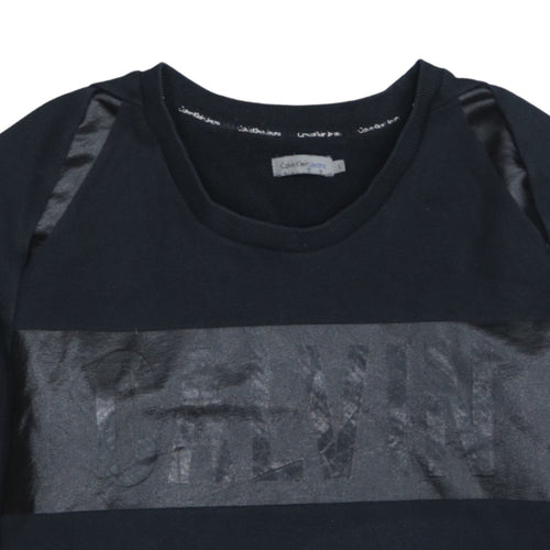 Calvin Klein Jeans Womens Black L Pullover Sweatshirt