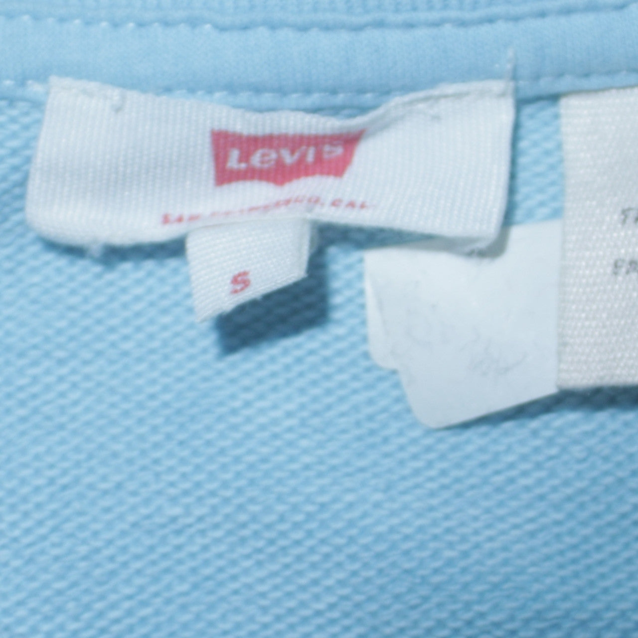 Levi's Mens Blue Logo Crew Neck Pullover Sweatshirt Size S