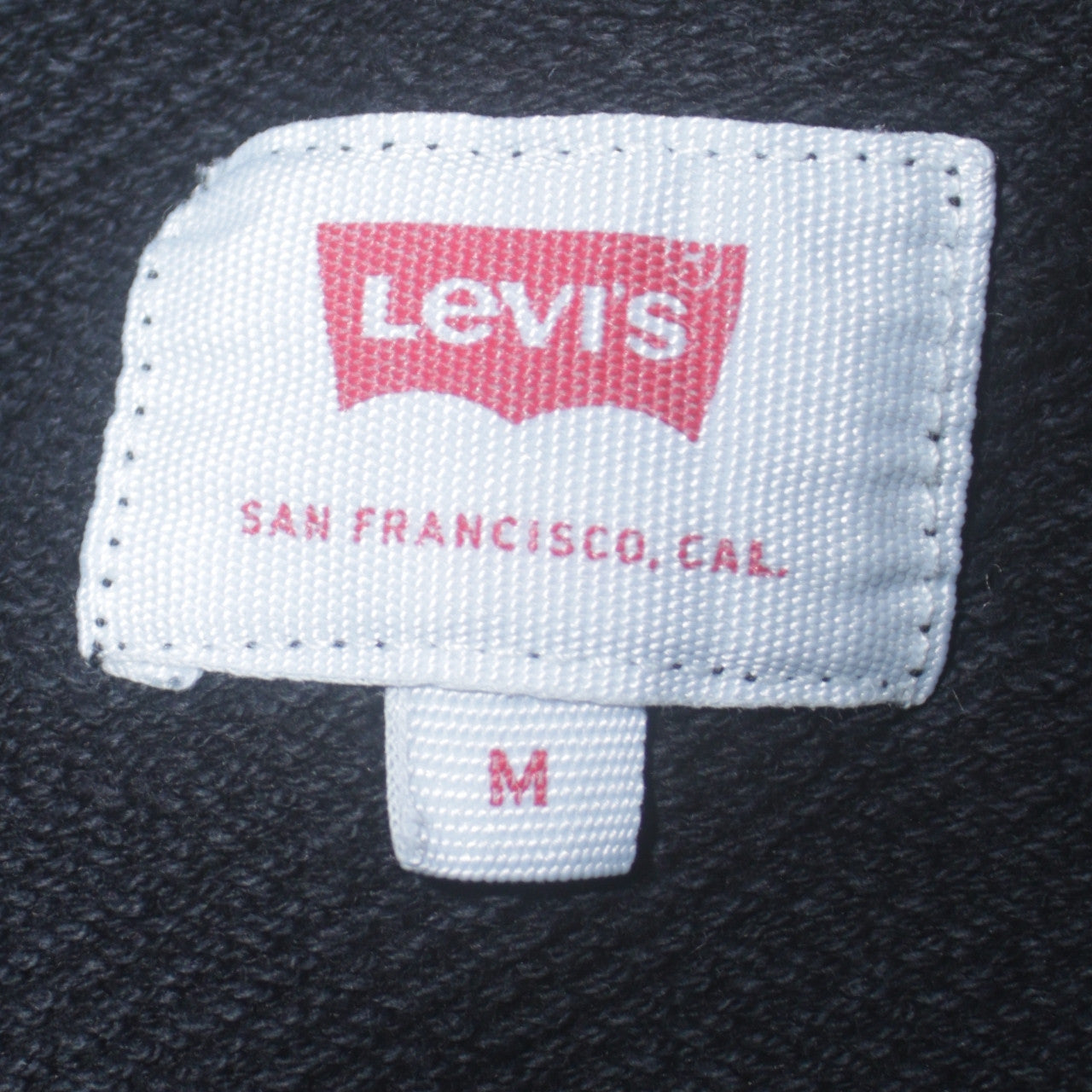 Levi's Men's Black Logo Crew Neck Sweatshirt Size M