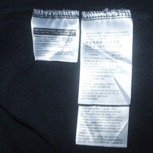 Levi's Men's Black Logo Crew Neck Sweatshirt Size M