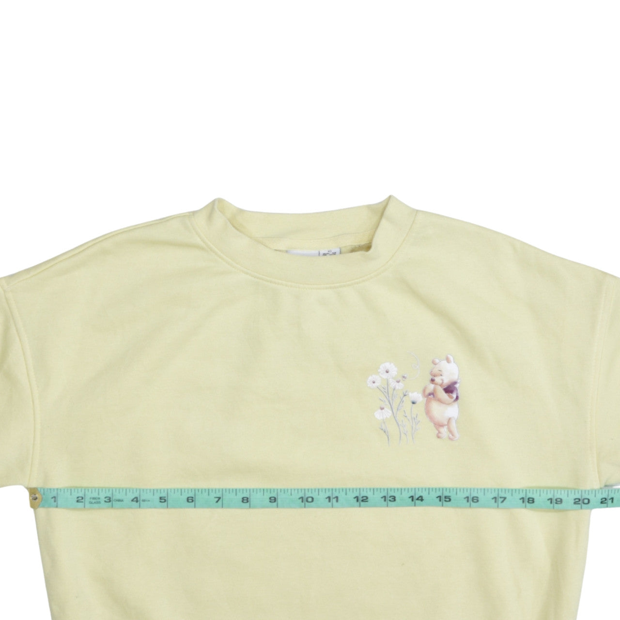 Disney Women Yellow Winnie the Pooh Pullover Sweatshirt XS