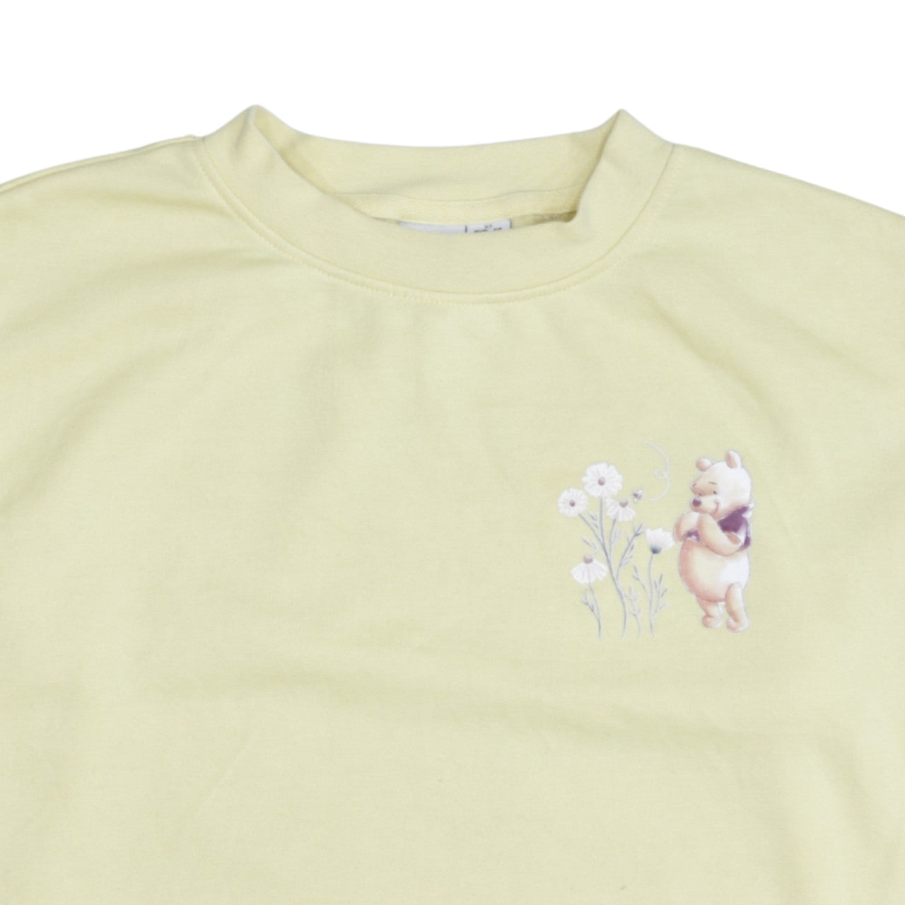 Disney Women Yellow Winnie the Pooh Pullover Sweatshirt XS