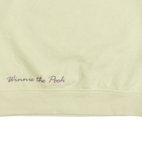 Disney Women Yellow Winnie the Pooh Pullover Sweatshirt XS