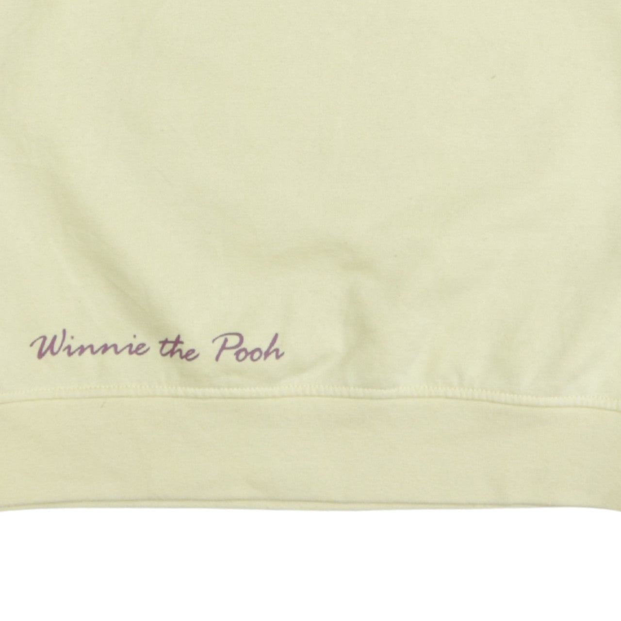 Disney Women Yellow Winnie the Pooh Pullover Sweatshirt XS