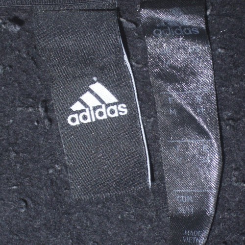 Adidas Men's Black Regular Fit Crew Neck Logo Sweatshirt Size M