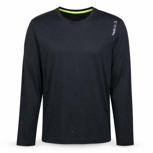 Reebok Mens Black Long Sleeve Athletic Training Top M