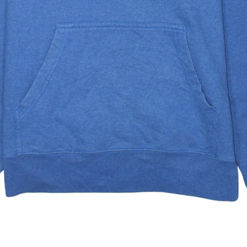 The North Face Men's Blue Pullover Hoodie S Fleece Logo Sweatshirt