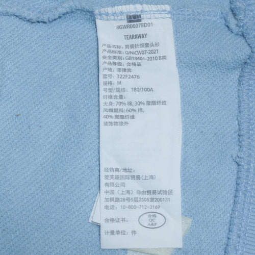 Hollister Men Blue Medium Pullover Hoodie Sweatshirt