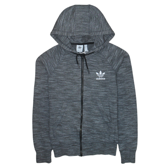 Adidas Women’s Grey Full Zip Hoodie XS - Hooded Sweatshirt