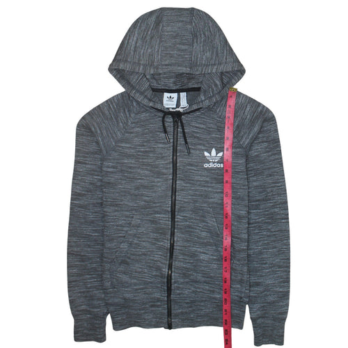 Adidas Women’s Grey Full Zip Hoodie XS - Hooded Sweatshirt