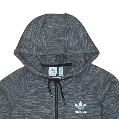 Adidas Women’s Grey Full Zip Hoodie XS - Hooded Sweatshirt