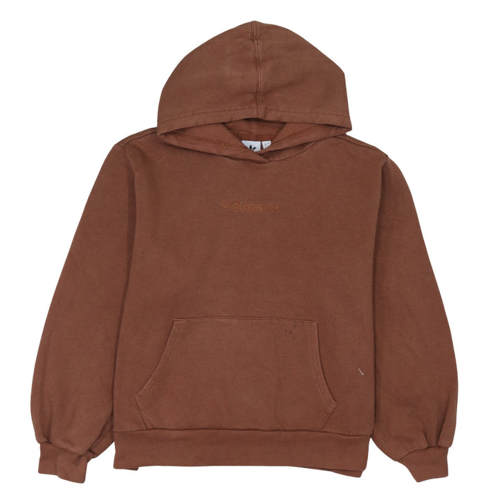 Adidas Womens Brown Hooded Pullover Hoodie Size 8 Cotton Blend