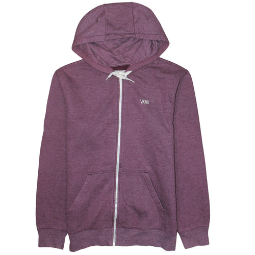 Vans Boys Purple Full Zip Hoodie Size M Cotton Blend Skateboard Style