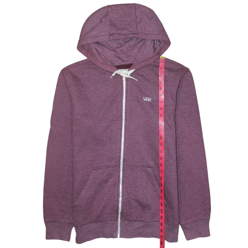 Vans Boys Purple Full Zip Hoodie Size M Cotton Blend Skateboard Style