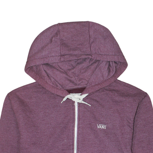 Vans Boys Purple Full Zip Hoodie Size M Cotton Blend Skateboard Style