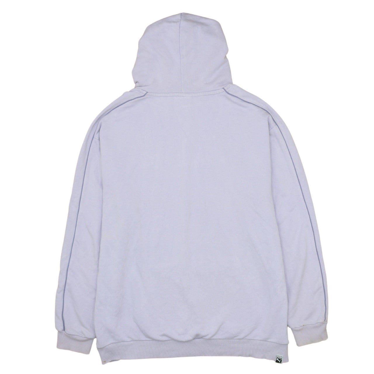 PUMA Women Lavender Hoodie Size 12 Floral Embroidered Pullover