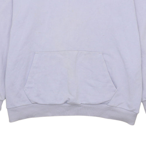 PUMA Women Lavender Hoodie Size 12 Floral Embroidered Pullover