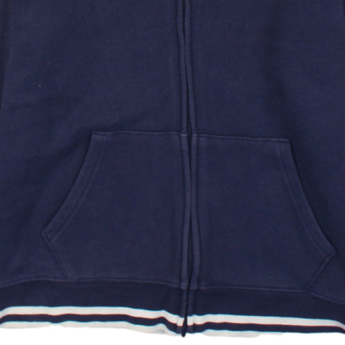 Ralph Lauren Boys Navy Full Zip Hoodie Size 14-16 Years Cotton Blend
