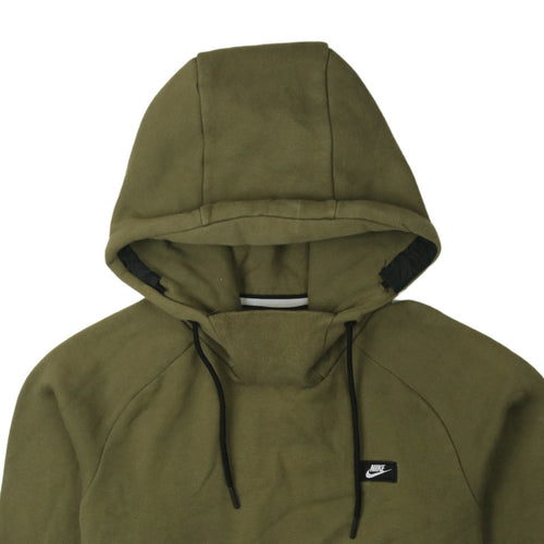 Nike Men's Green Pullover Hoodie Size S Regular Fit Fleece Sweatshirt