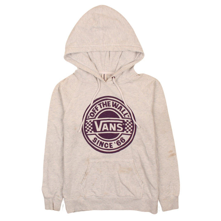 Vans Men's Grey Pullover Hoodie XS Graphic Fleece Skateboarding Style