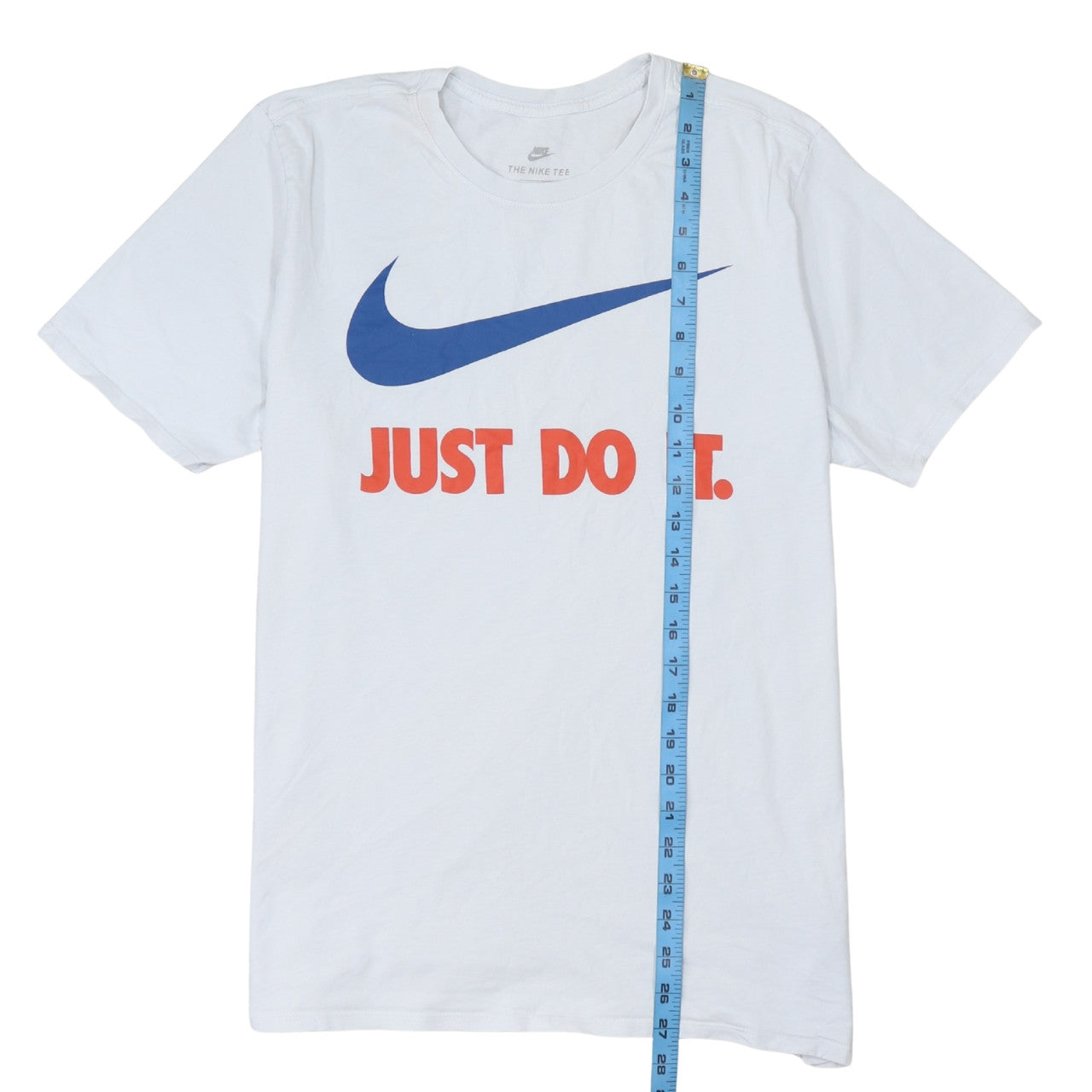 Nike Men's White Just Do It Graphic Athletic T-Shirt Size L