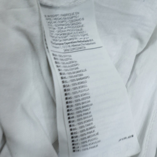 Nike Men's White Just Do It Graphic Athletic T-Shirt Size L
